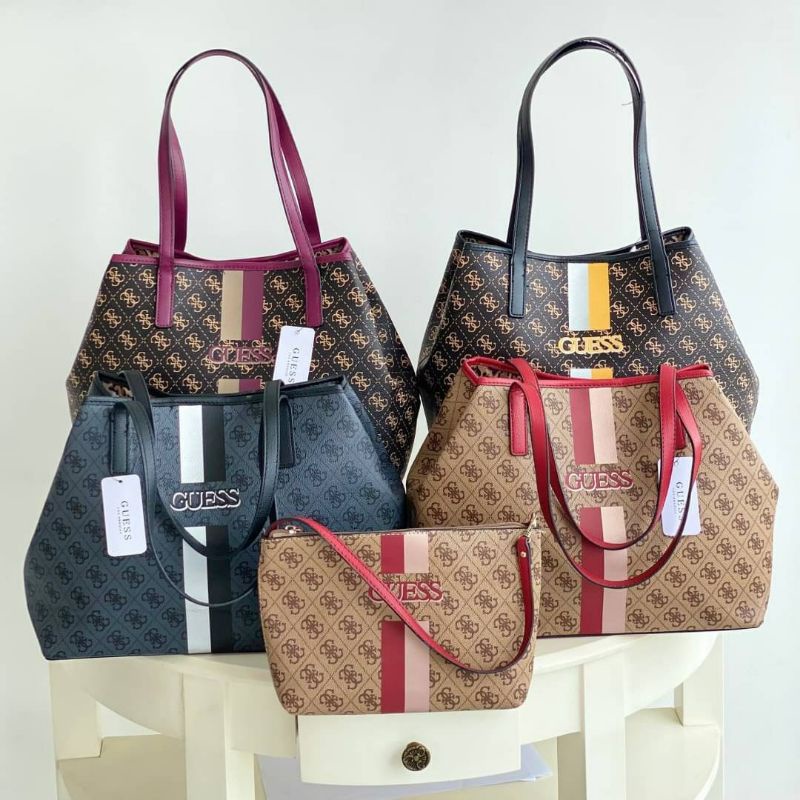 Tas Wanita Guess Vikky Tote Bag 2in1 Free Small Bag