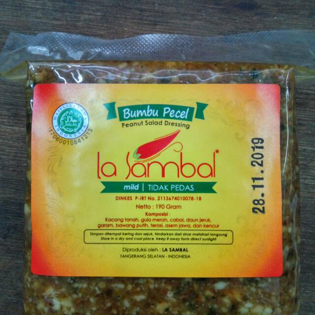 

Bumbu pecel la sambal (tidak pedas)