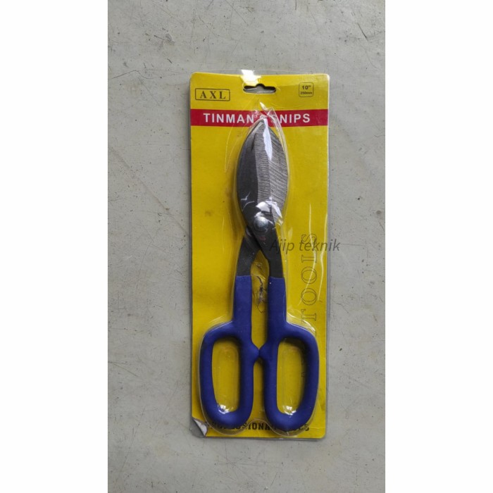 Gunting seng lurus gagang karet 10&quot; 250mm Axl tebal murah bagus