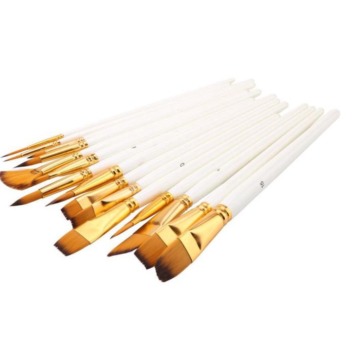 

XGULI 15Pcs Painting Brushes Set Nylon / Acrylic Watercolor / Oil