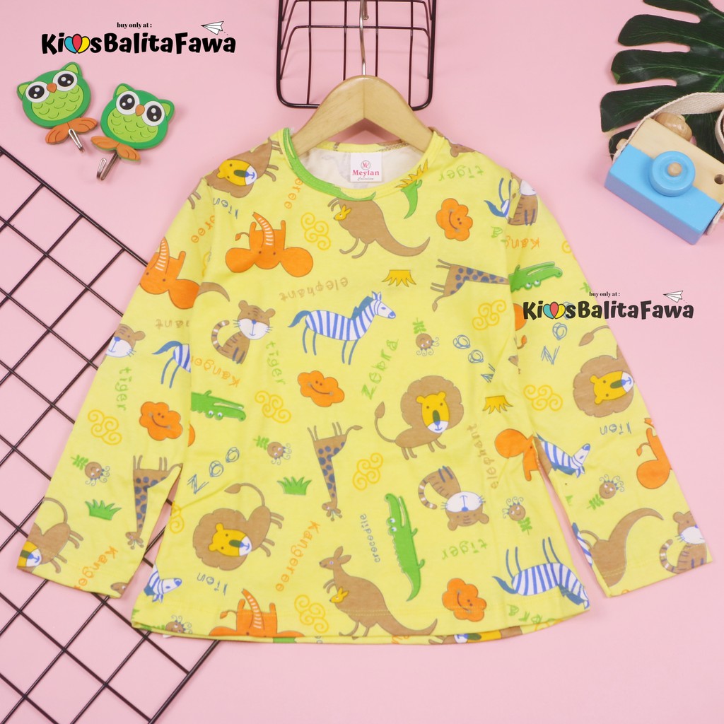 Kaos Lengan Panjang Acha uk 1-4 Tahun / Anak Perempuan Cewek Kaos Adem Murah Branded Tshirt Katun