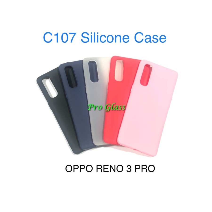 C107 OPPO RENO 3 PRO Colourful Ultrathin Silicone Case / Matte Thin