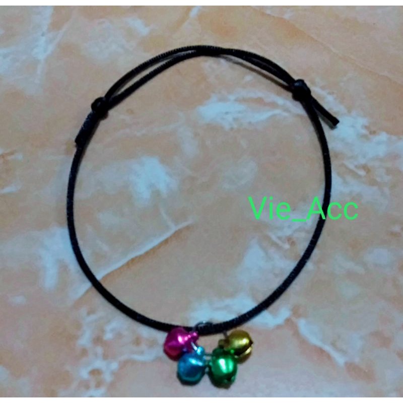 Kalung Kucing Prusik Lonceng Double Mini// Kalung Kucing Lonceng Murah grosir