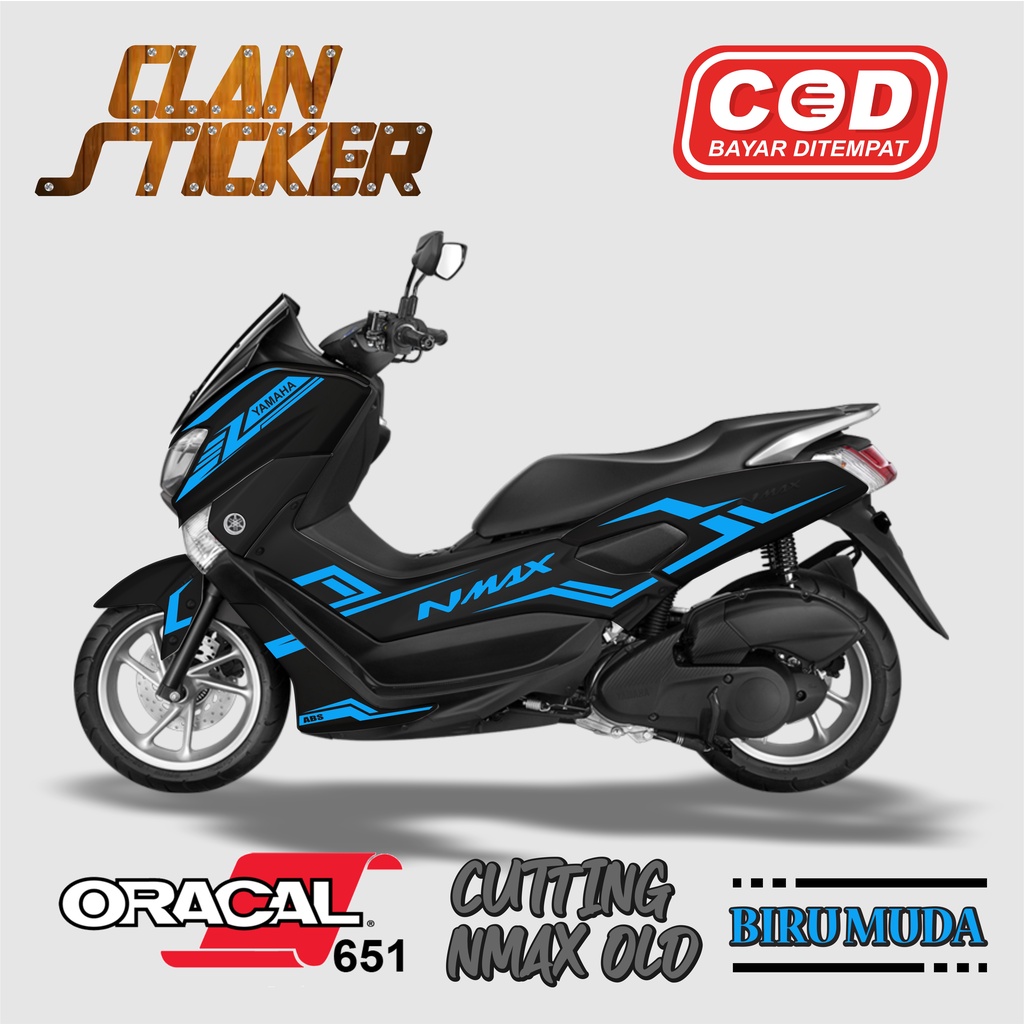 Cutting Sticker Yamaha Nmax 155 Lama Stiker Striping Old 2015 - 2019 Lis Body Strip 37 Aksesoris Mot