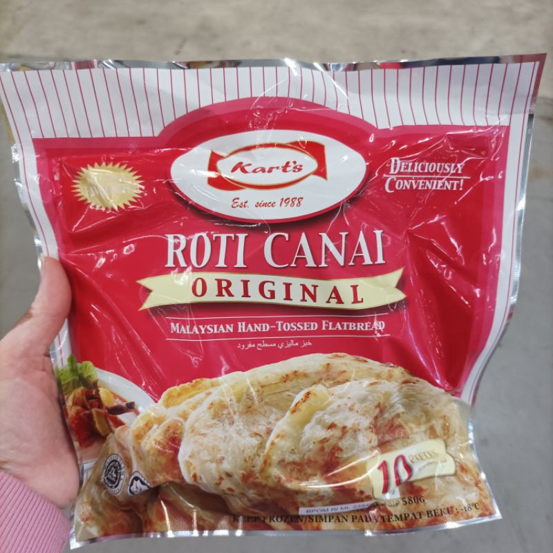 

Roti Canai Karts Original Roti Canai Malaysia Vegetarian Beku 10 Pcs 580gr