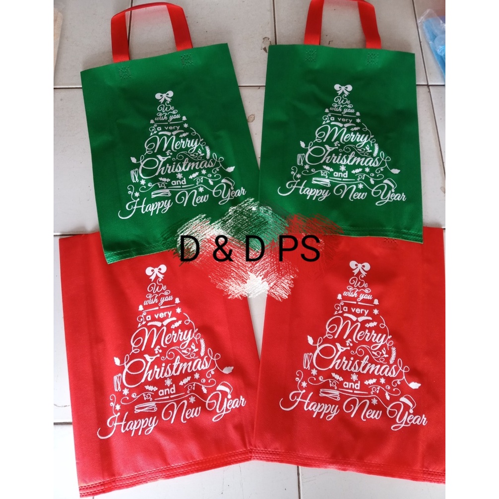 Goodie Bag edisi NataL HLS 25x35x8 Dan 30x40x8 dan Handle Box 20x25/30x9 Harga PERPCS