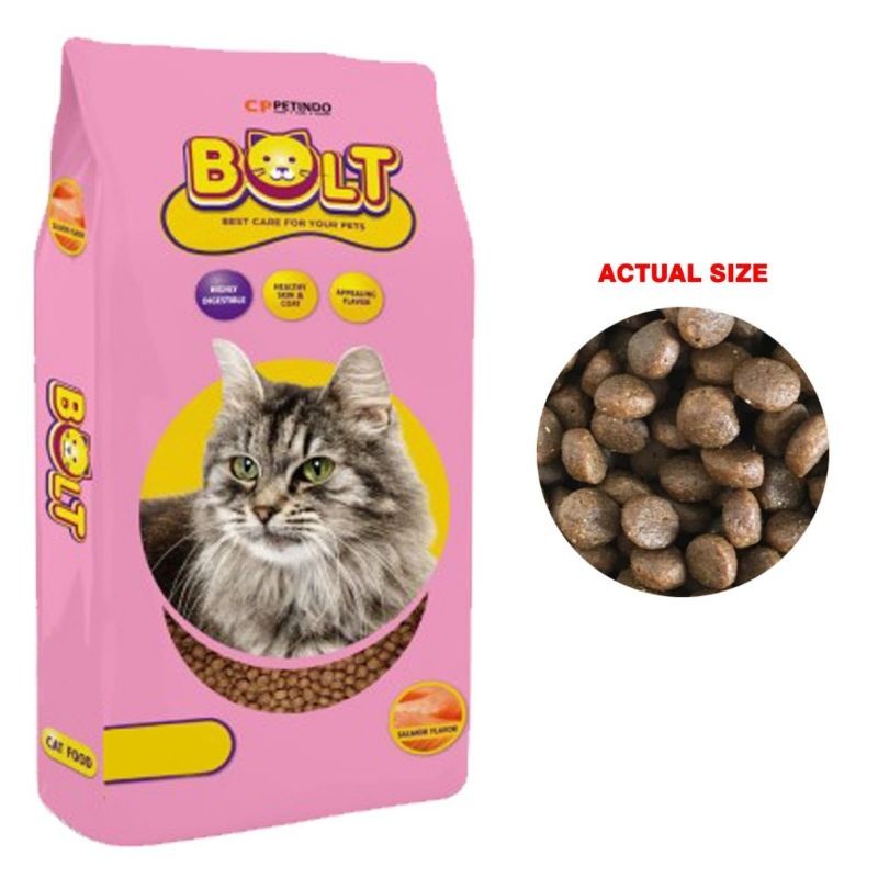 Bolt Tuna dan Salmon Makanan Kucing Kering, Makanan kucing murah berkualitas