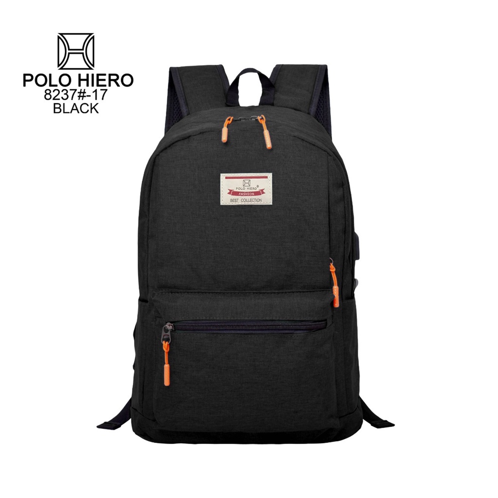 Tas Ransel Polo Hiero 8237 [Free Kabel USB,Free Rain Cover]