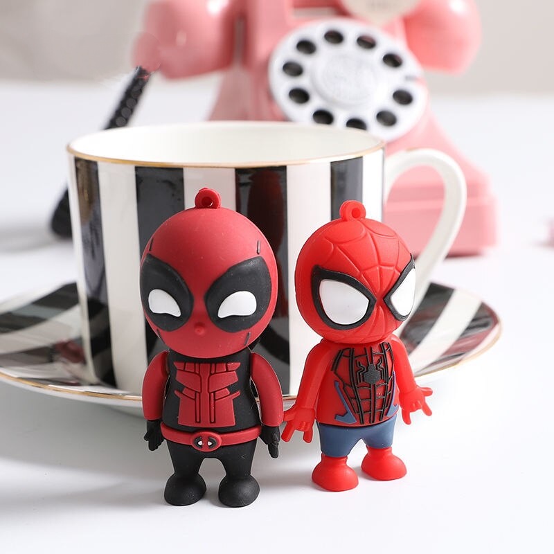 Flash Disk USB 1TB 2 in 1 Anti Air Bentuk Spiderman / Iron Man