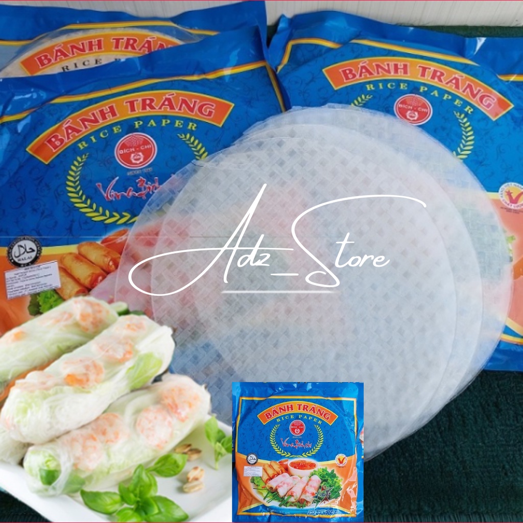 

BANH TRANG RICE PAPERS BLUE 22CM 400G Kulit Lumpia Vietnam rice roll spring roll | Kulit Lumpia Original