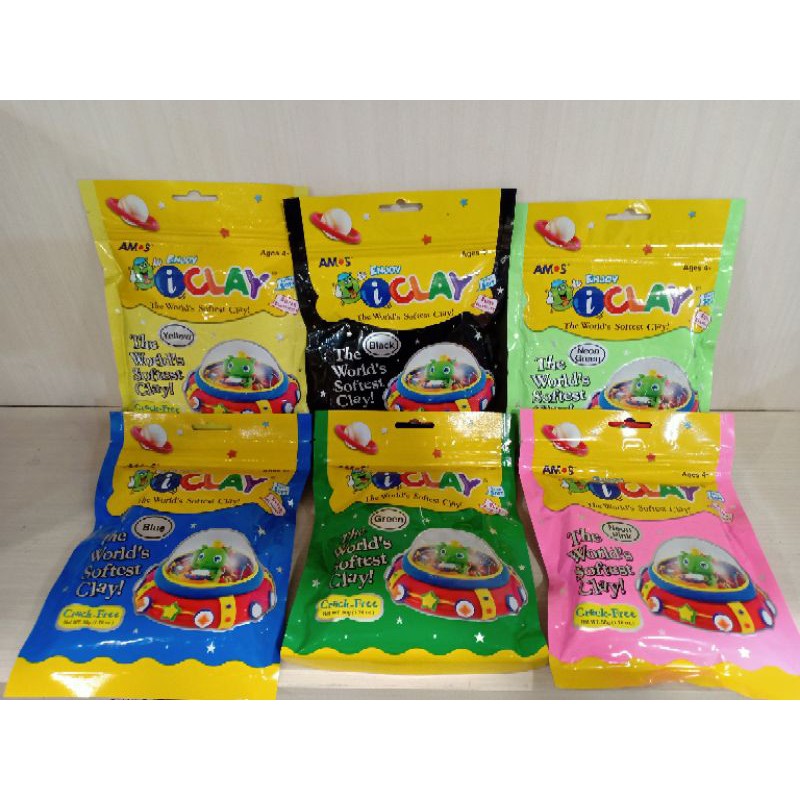 Mainan Edukasi Anak Amos I clay 50gr / Clay / Malam / Plastisin