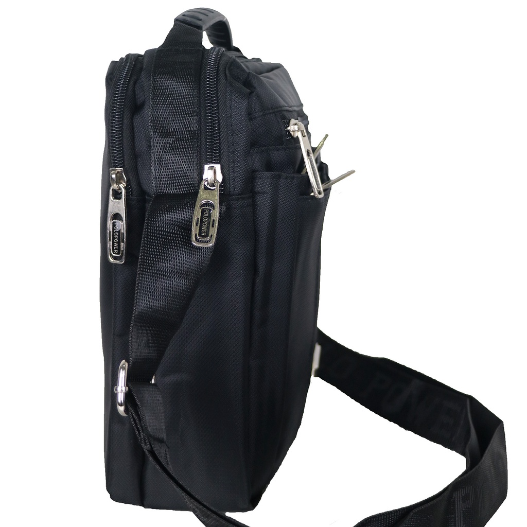 Polo Power 996 - Tas Selempang Pria Sling bag Import Dual USB Portable Tas Slempang Cowok Trendy Waterproof