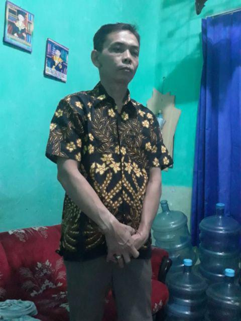 Bswart Batik Hrb026 Kenongo Hem Pendek Padi Pekalongan M L Xl Batik Pria Murah Modern Grosir