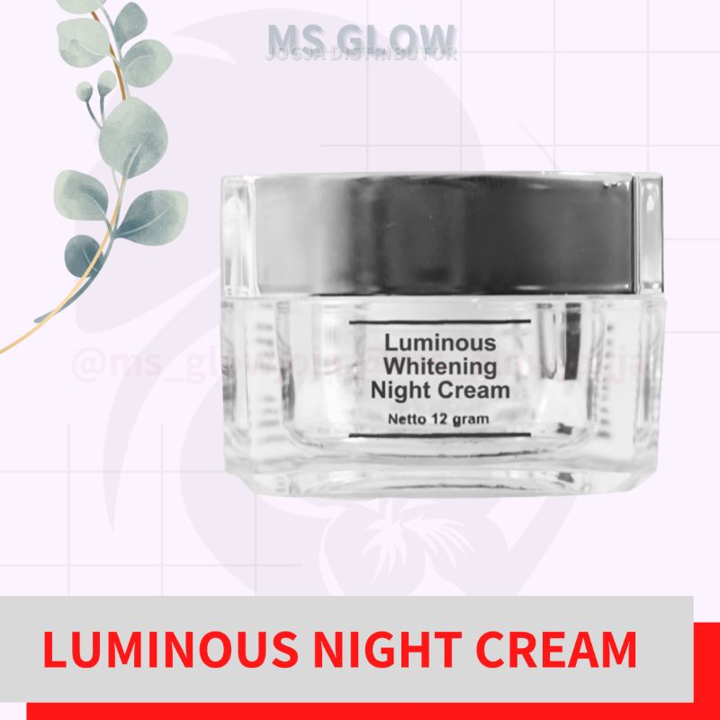 Jual Luminous Whitening Night Cream Shopee Indonesia