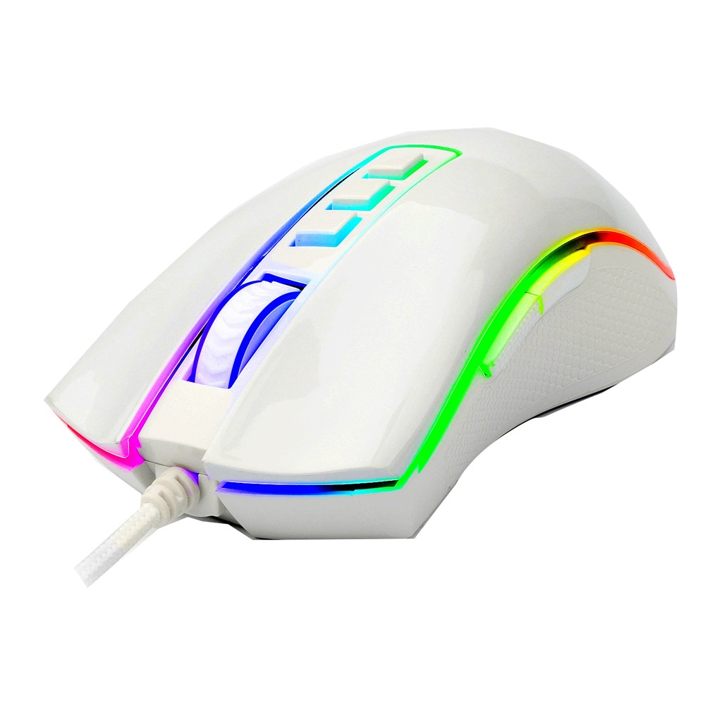 Redragon Gaming Mouse RGB COBRA WHITE - M711W-4