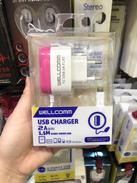 Wellcomm Usb Charger 2.A Original product