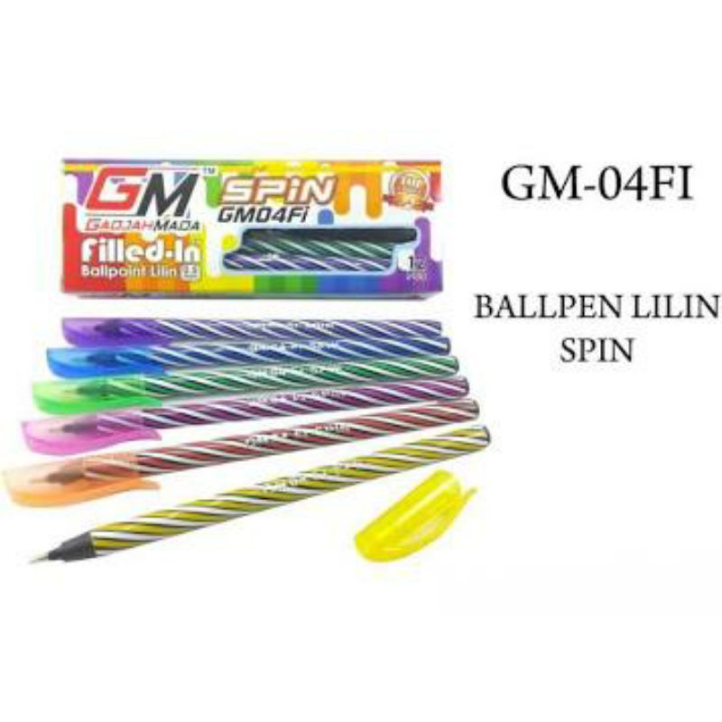 

[PER PCS] PULPEN GM SPIN GM-04FI HITAM / PULPEN LILIN BERKUALITAS / PULPEN NEVADA GM SPIN / PULPEN LILIN SPIN / BALLPOINT LILIN SPIN / BOLPEN LILIN SPIN / PULPEN LILIN MURAH / PULPEN MURAH BERKUALITAS
