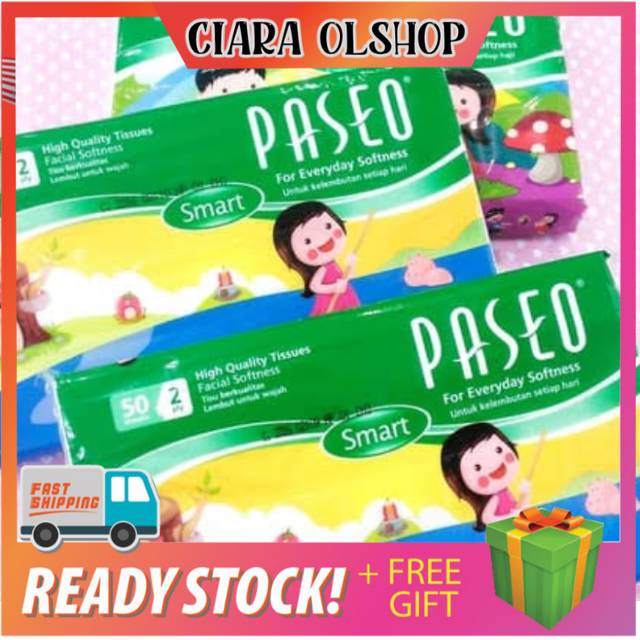 Tissue Tisu Paseo Travel Pack Tisu Kotak 50 Sheets