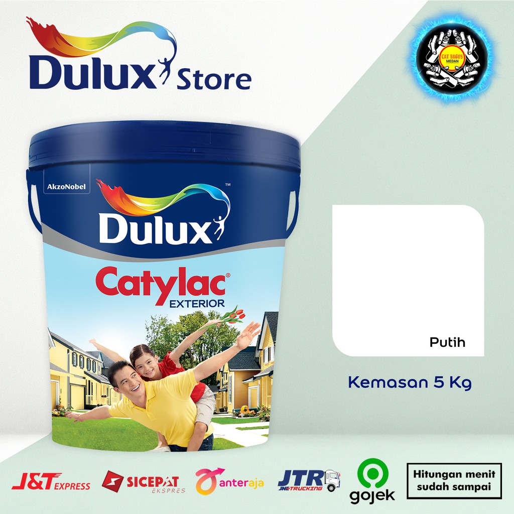 Jual Cat Air Dinding Tembok Dulux Catylac Exterior 888 Putih White Putih888 5kg 5 Kg Jotun 6097