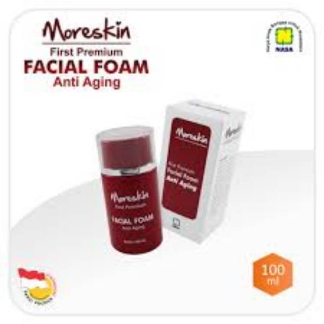 Moreskin First Facial Foam, sabun pencerah wajah, sabun anti aging, sabun mengencangkan wajah