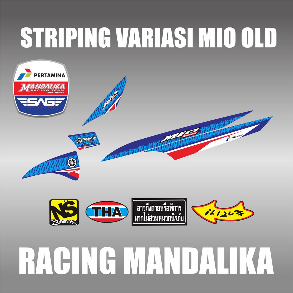 COD STRIPING MIO SPORTY STRIPING MIO SPORTY-SMILE / VARIASI MANDALIKA RACING VARIASI