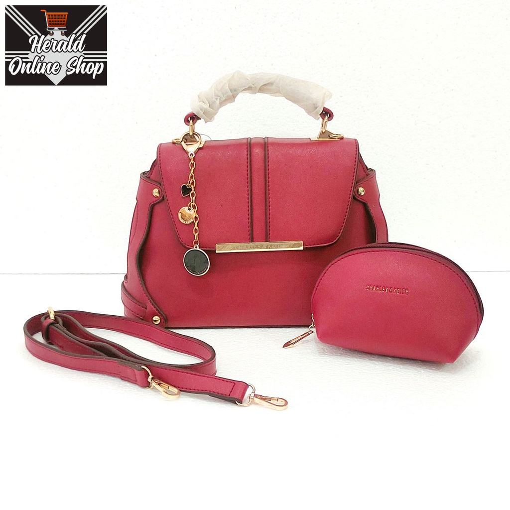 Tas Wanita Import CK 3514 Merah Maroon