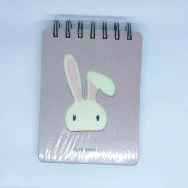 Notebook fancy Buku catatan lucu karakter rabbit