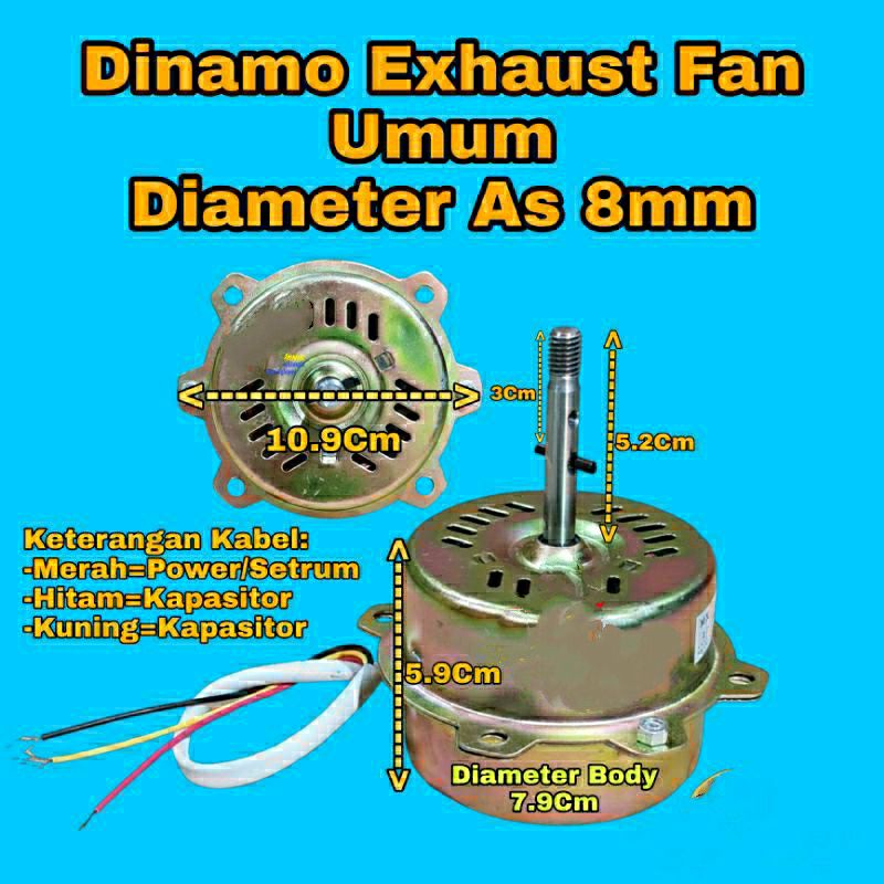 motor kipas , dinamo kipas exhaust fan dinamo hexsos fan maspion , Miyako