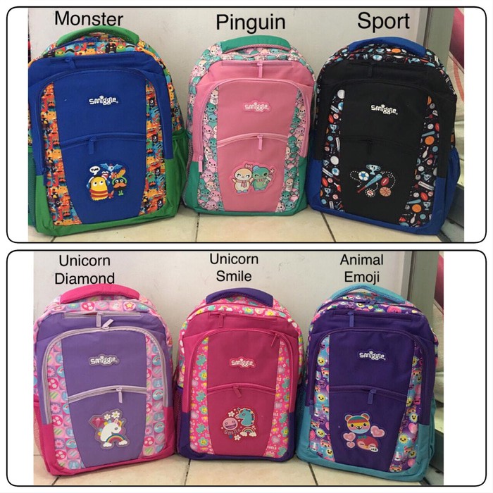 ♦ Smiggle Gold Teeny Tiny Backpack Unicorn / Tas Sekolah Anak Sd  KQ366  Backpack Smiggle Senior