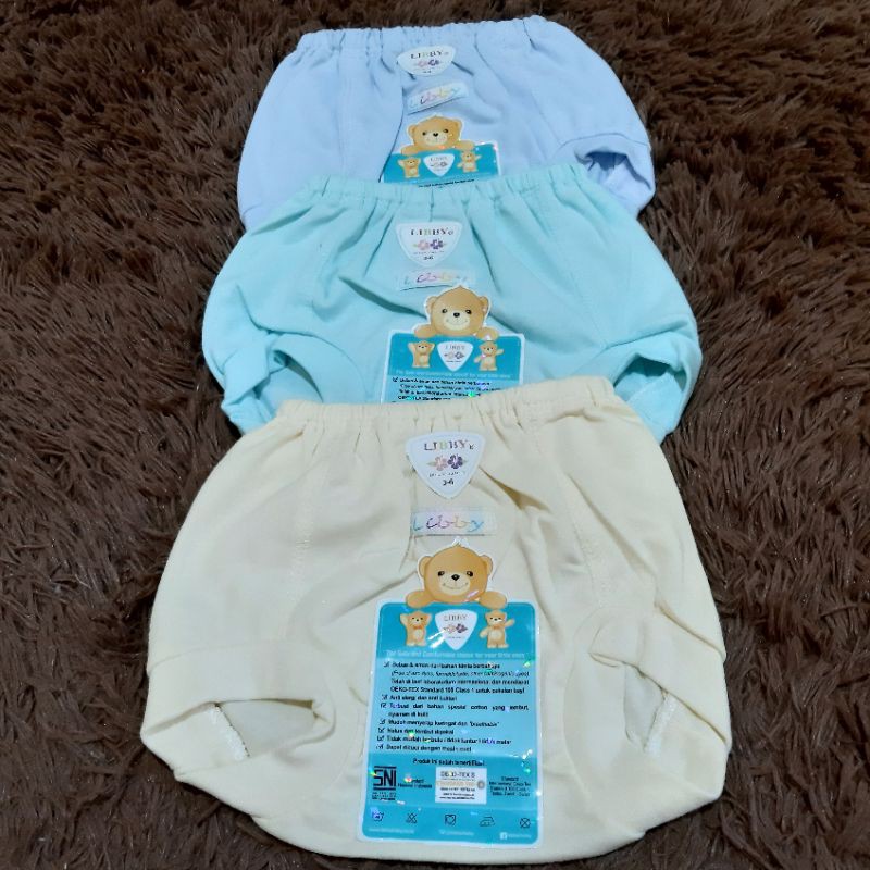 3 pcs Celana Pop Bayi Merk LIBBY (3-6 month)