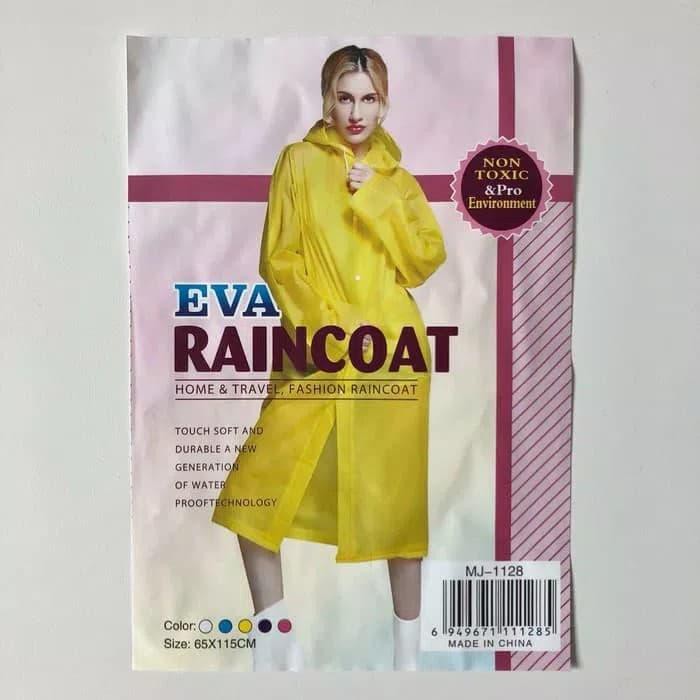 Unik Jas Hujan Eva Dewasa Cewek/Cowok Waterproof Vinyl