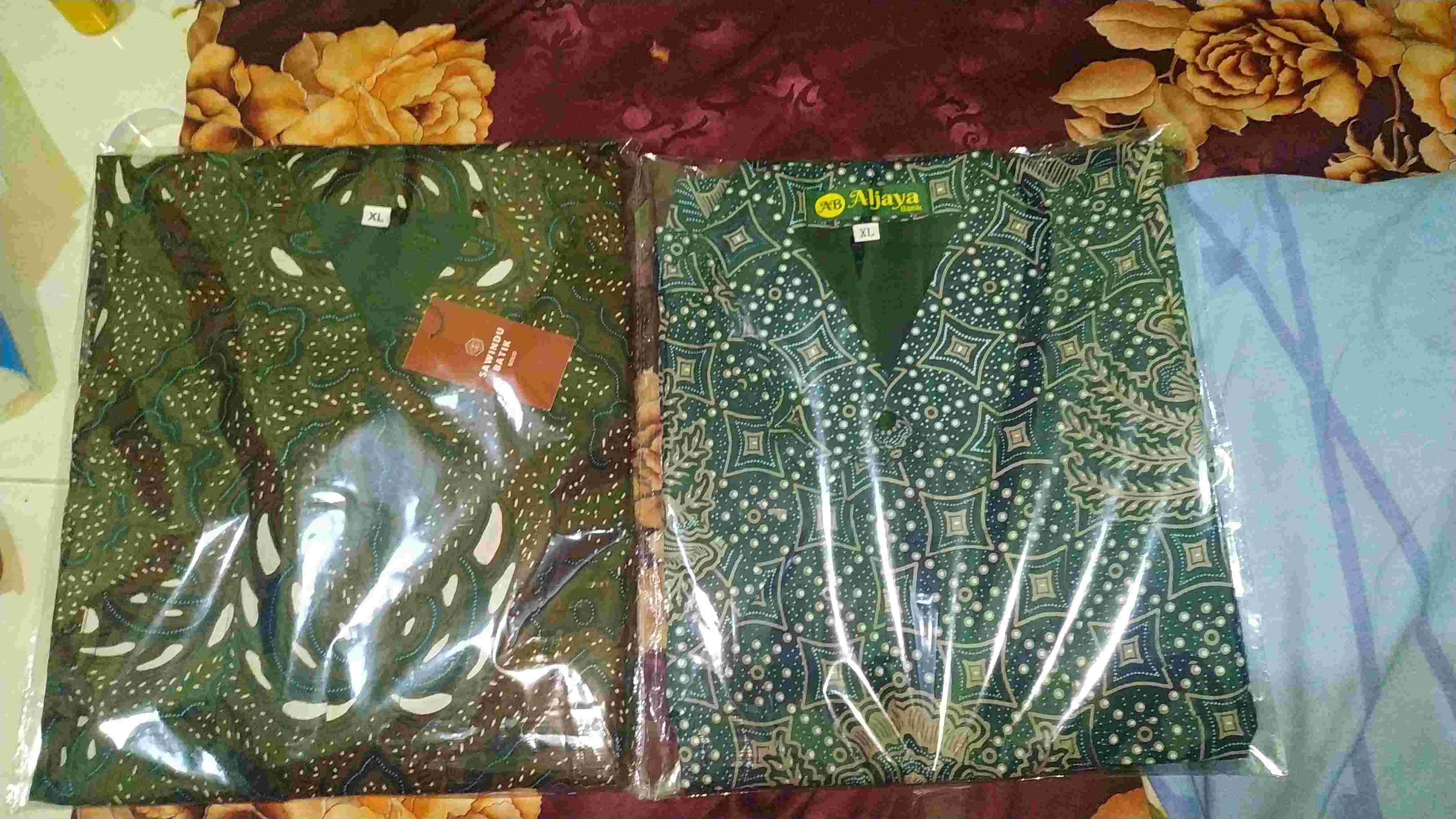 Batik Pria Saptha Sogan Size M - Xxl Batik Solo Katun Sragenan Full Furing