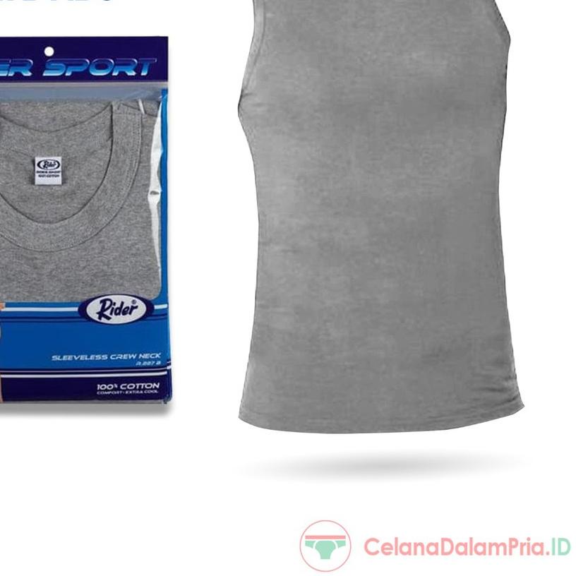 ✭ Rider Sport R227B Kaos Dalam Pria Sleeveless O-Neck ☜