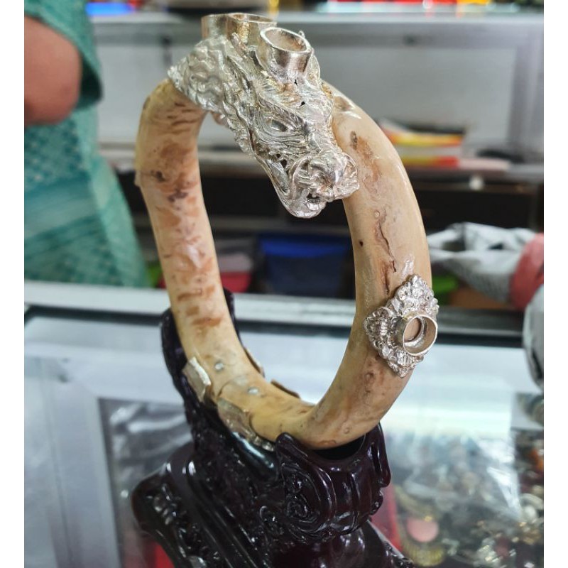 Gelang akar bahar motif naga ASLI