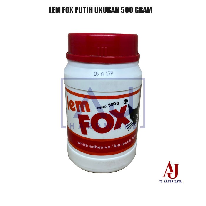 

Lem Fox Putih Pvc Ukuran 500 Gram Atau Lem Kertas Putih Atau Lem kayu Putih 500 Gram