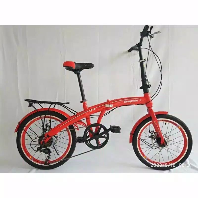 sepeda lipat merek evergreen 20 inch 16 inch