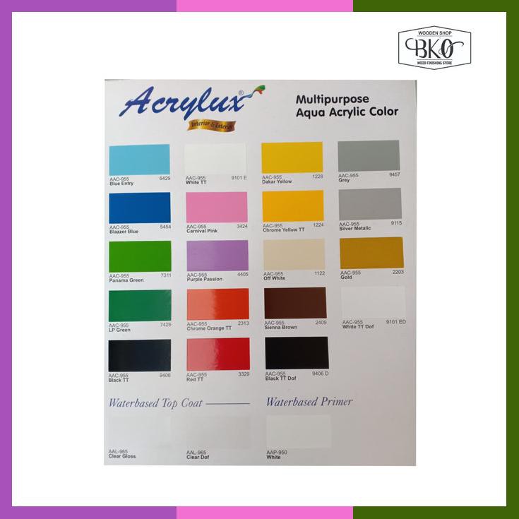 Propan Acrylux Colour Water Based Cat Kayu Duco