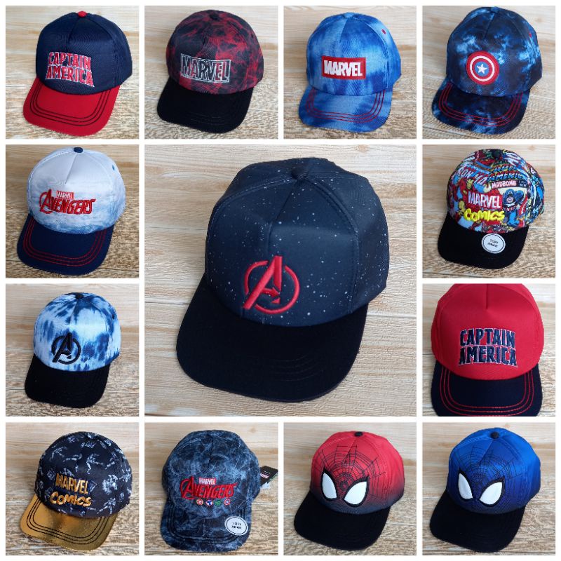 Topi Anak motif superhero Marvel