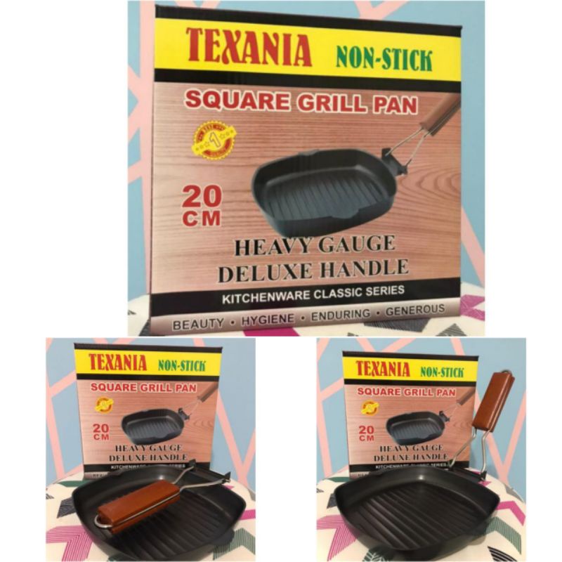 Squre Grill Pan Alat pemanggang Lipat