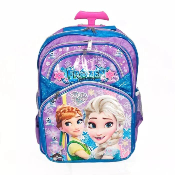 Gadis Anak Tas Troli Anak Perempuan Sekolah Dasar 1-3-5-6 Kelas 6 ST330  Sd Frozen Pink Dorong Sek