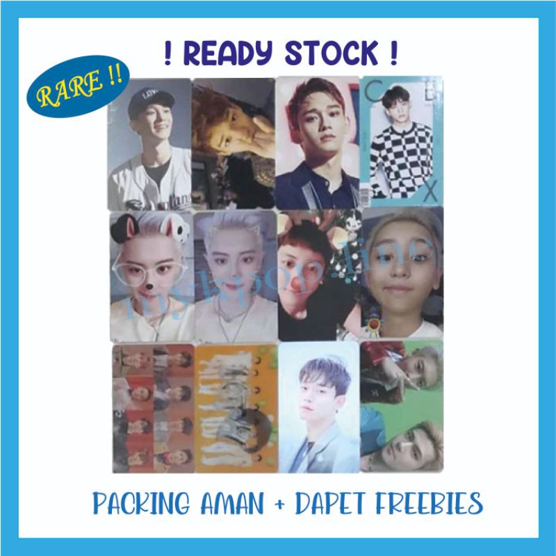 Photocard Album Kihno Konser RARE EXO Official Chen Chanyeol Sehun Wal Japan Growl