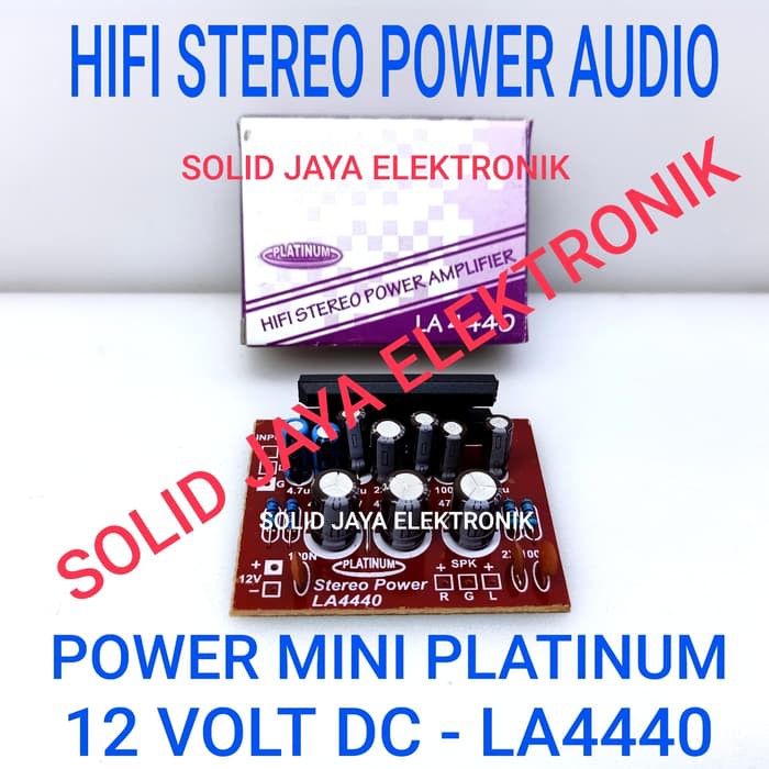 kit power la4440 stereo power mini amplifier la 4440 12v 30 w platinum