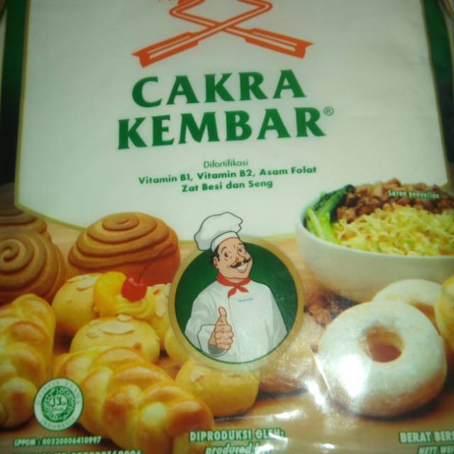 

Tepung Cakra kembar Bogasari isi 1kilo