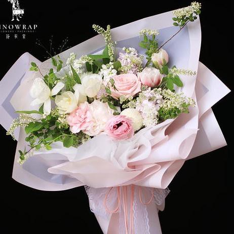 

Stok Baru-258 [5 Lembar] Cellophane Garis Tebal / Kertas Wrapping Buket Bunga - FWYI