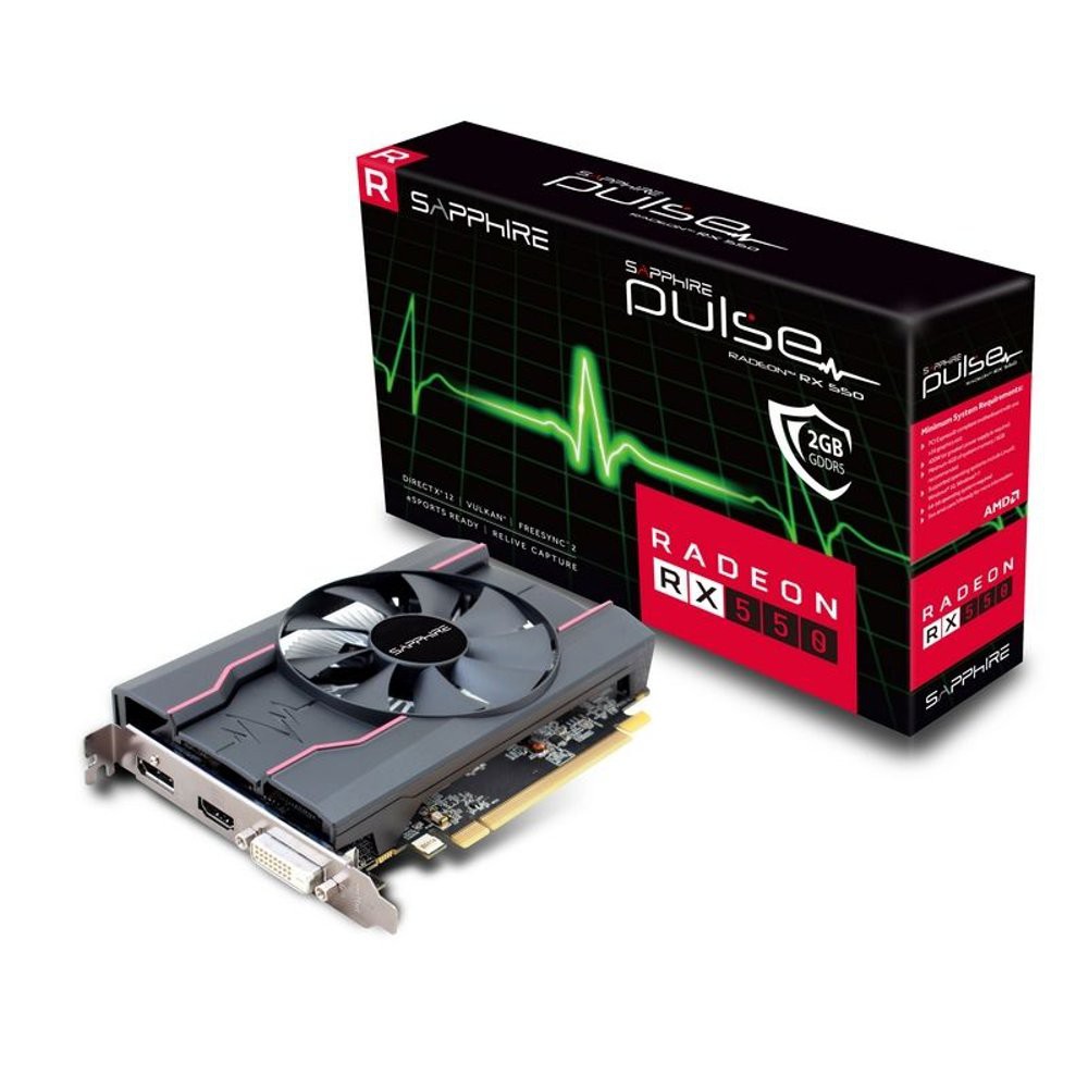 VGA SAPPHIRE PULSE RADEON RX 550 2GB GDDR5 Bagus