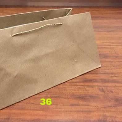 

➤ Paperbag Brownies Polos 36x15x15 Tas Brownies Tas Kue ♠