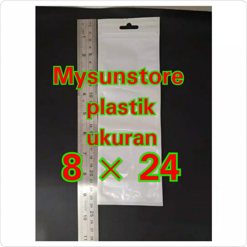 Packing Plastik Klip  8x24 Aksesoris / Ziplock Zipper / Zip Lock 8 x 24 cm Mysunstore