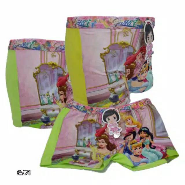 Celana dalam boxer anak perempuan gagami / uk S M L