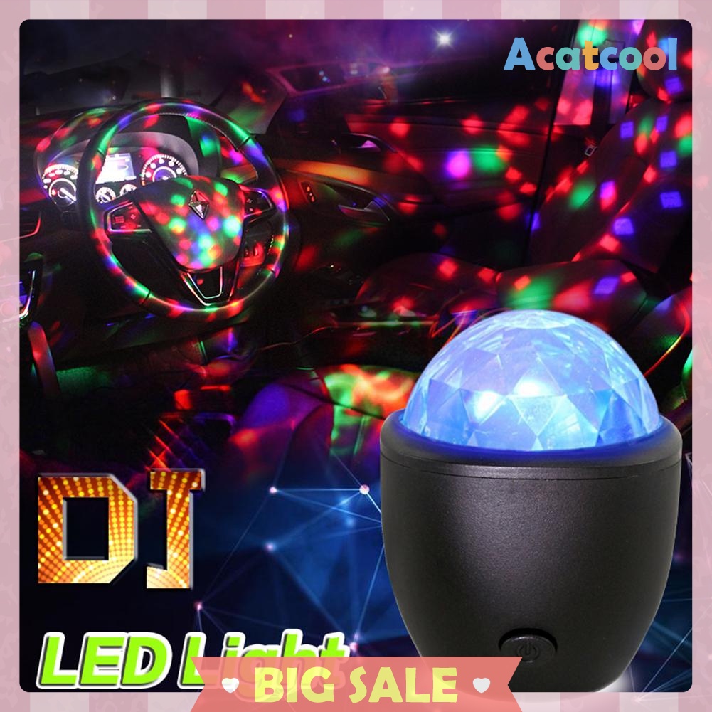 LED Magic Ball Lamp USB Disco Bar Party Music Stage Projector Effect Lights