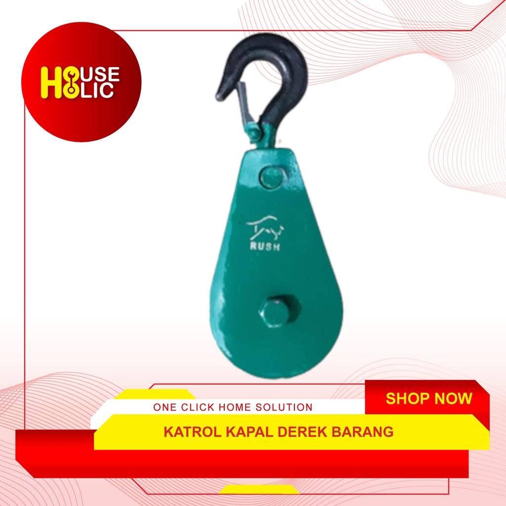 Pulley Block 2 Inch / Catrol Kapal Barang Derek 2&quot; / Katrol Kerekan Sumur